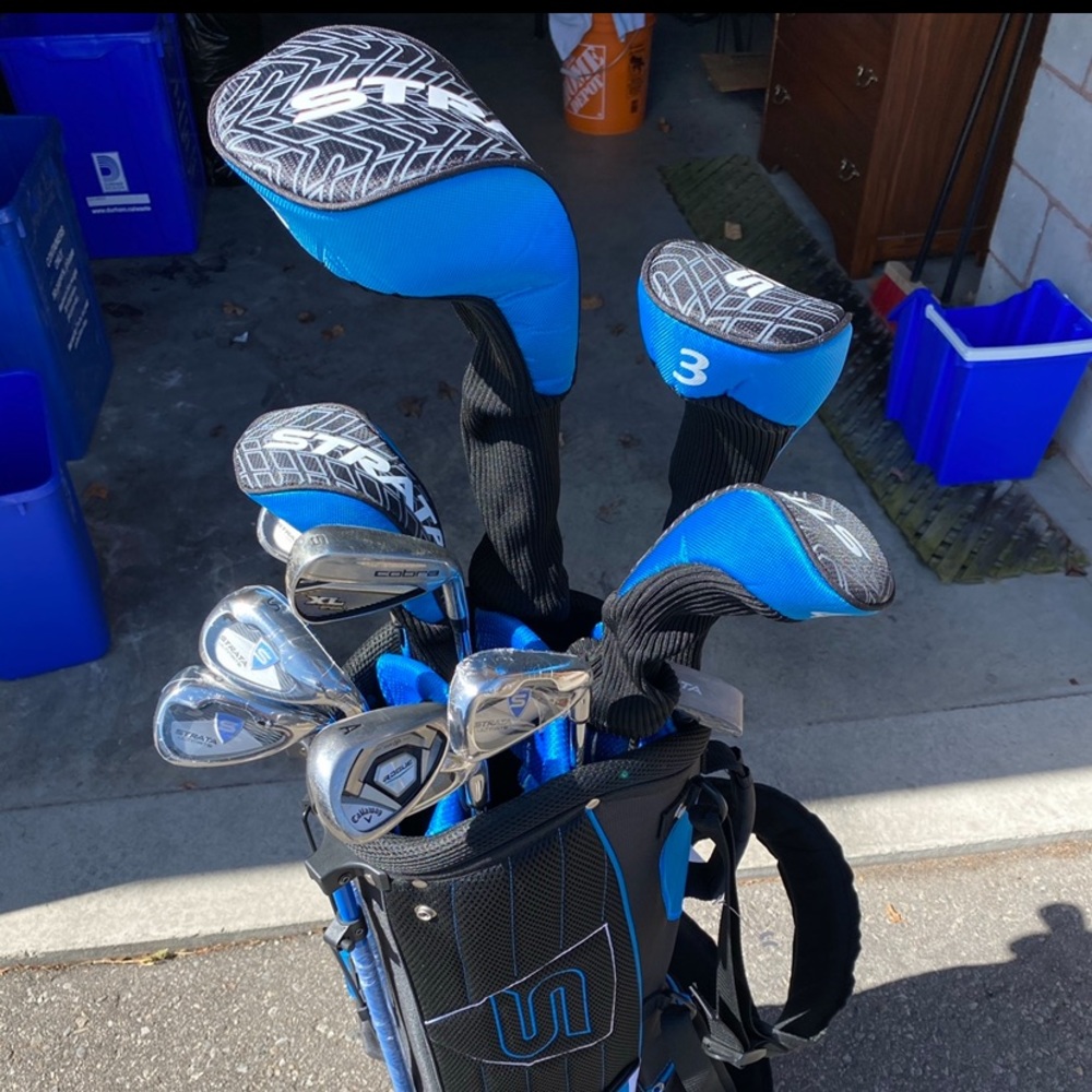 Callaway Strata Clubs. Used for 1 season. 5-PW irons. Driver and 3 wood included